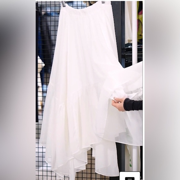 Boho Ruffle Trim Maxi Skirt - Picture 7 of 14